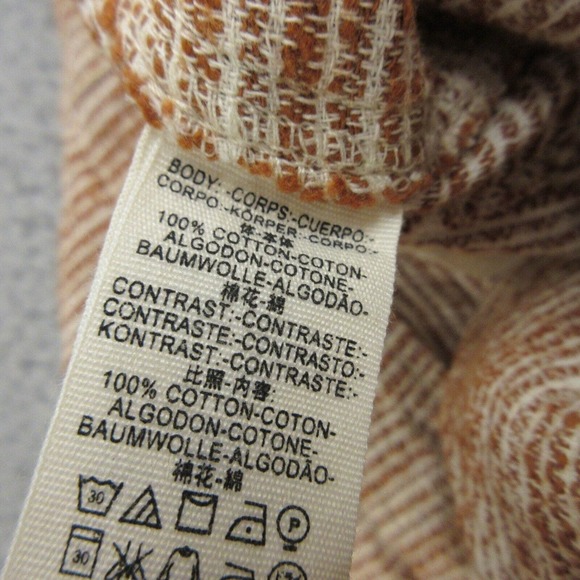 Free People Womens Trouser‎ Pants size 6 Striped Cotton Casual Boho Tapered - Picture 5 of 10